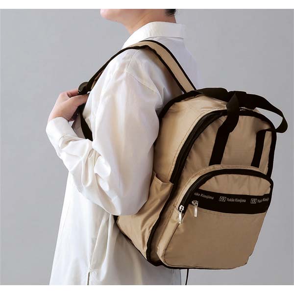 ユキコ・キミジマシリーズ　リュック　ベージュ